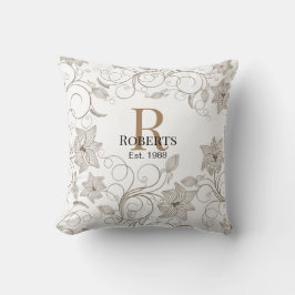 Almofada de lançamento monogramada personalizável