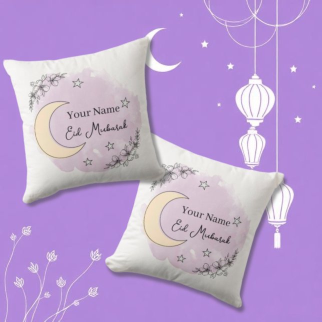 Almofada de lançamento personalizada Lavanda Eid M (Criador carregado)