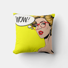 Almofada de lançamento Pop Art WOW
