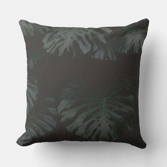 Almofada de lançamento Sombras de Monstera da Meia (Frente)