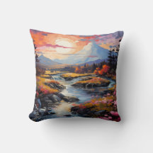 Almofada de lançamento Sunset Winter Creek | Natur
