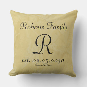 Almofada de Luxo com Monograma Personalizado