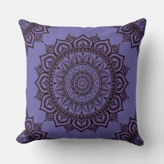 Almofada de mandala boêmia Throw Pillow