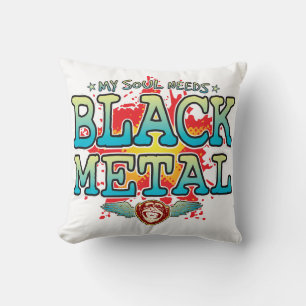 Almofada de metal preto
