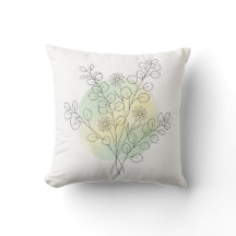 Almofada de Molho de Eucalipto Floral em Arte de L