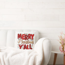 Almofada de Natal Aconchegante com Ilustração do P