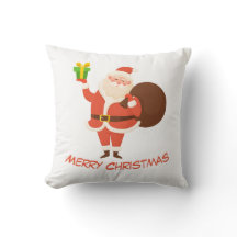 Almofada de Natal Alegria do Papai Noel