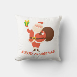 Almofada de Natal Alegria do Papai Noel