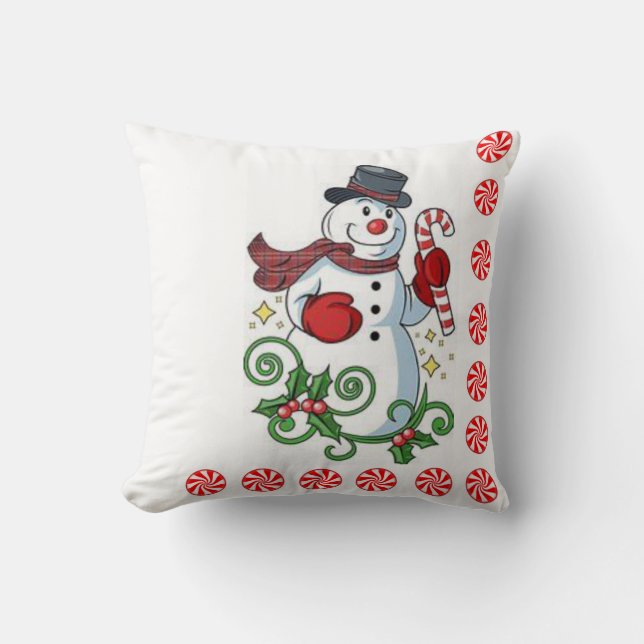 Almofada de Natal Boneco de Neve (Frente)