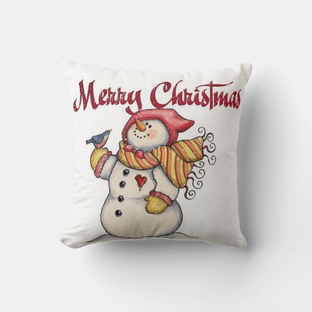Almofada de Natal/Boneco de Neve (Frente)