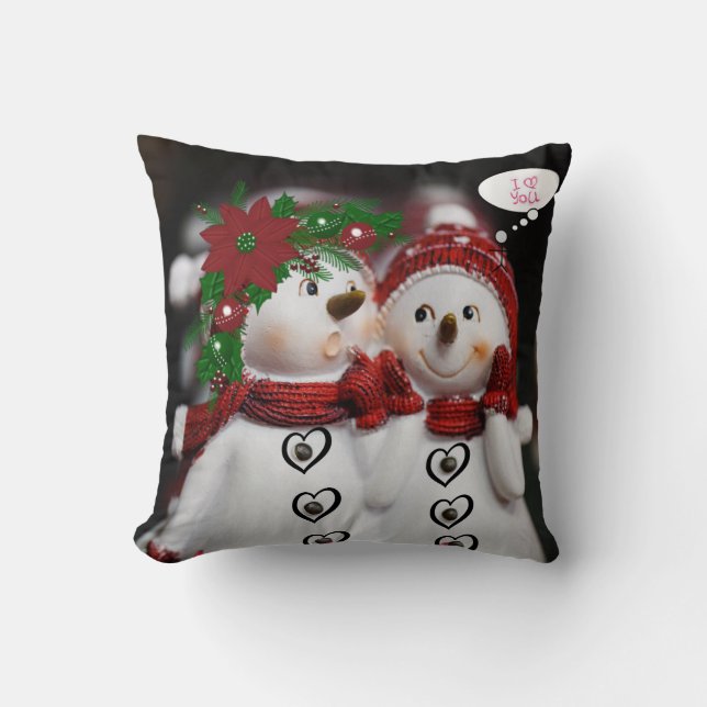Almofada de Natal Boneco de Neve (Frente)