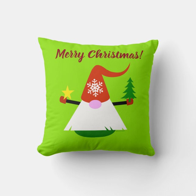 Almofada de Natal com Gnomo (Frente)