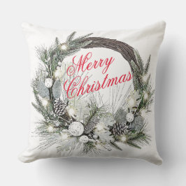 Almofada de Natal “Coroa de Pinhas”