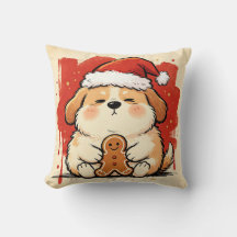 Almofada de Natal do Cão do Zodíaco Chinês