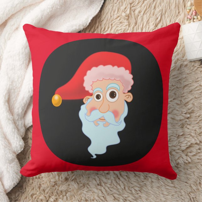 Almofada de Natal engraçada vermelha do Papai Noel (Cobertor)