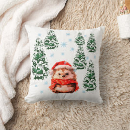 Almofada de Natal Festiva com Ourico - Inverno H