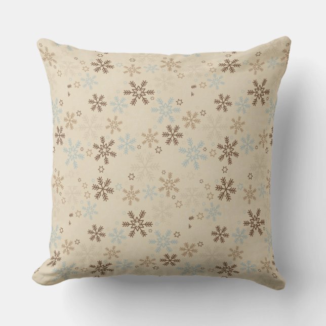 Almofada de Natal - Flocos de Neve (Frente)