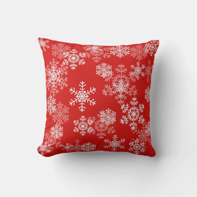 Almofada de Natal - Flocos de Neve (Frente)