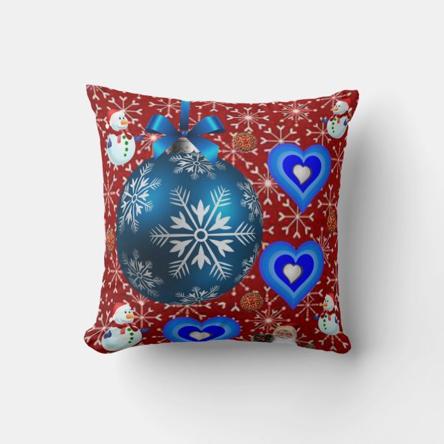 Almofada de Natal Homem de Neve (Frente)