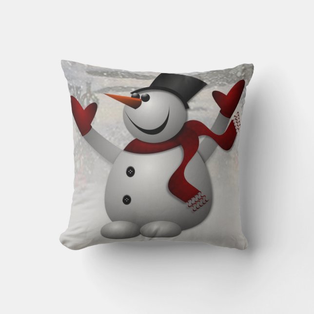 Almofada de Natal Homem de Neve (Frente)