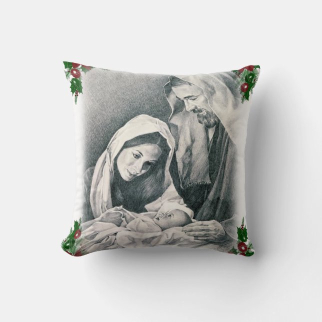 Almofada de Natal, Jesus Cristo (Frente)