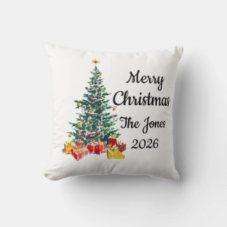 Almofada de Natal Personalizada para a Família