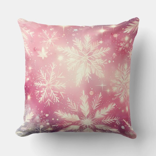 Almofada de Natal Roxa Elegante (Frente)
