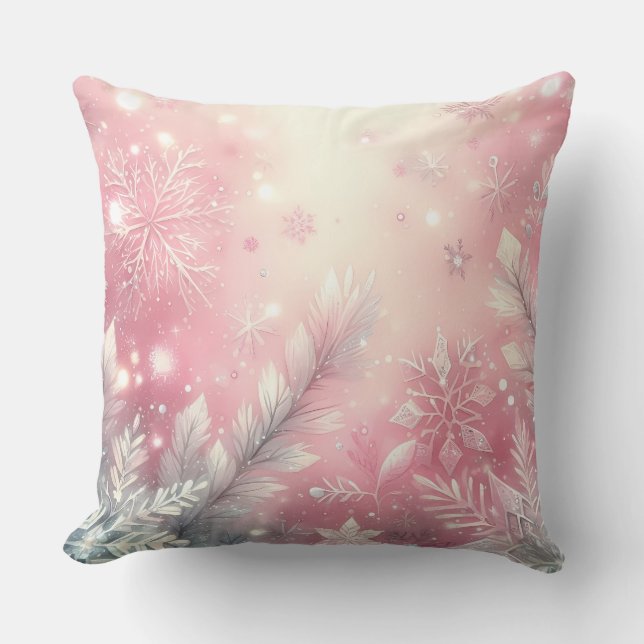 Almofada de Natal Roxa Elegante (Frente)
