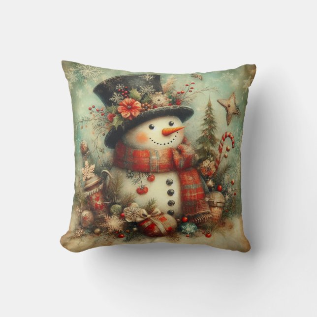 Almofada de Natal Vintage (Frente)
