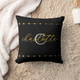 Almofada de Nomes Personalizados Inicial Couples P