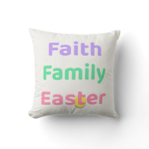 Almofada de Páscoa Faith & Joy – Páscoa da Família