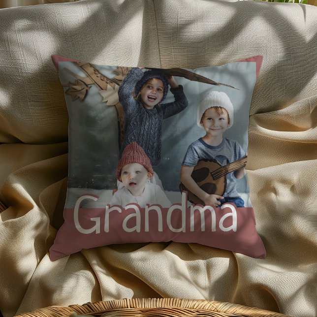 Almofada de Presente Fofo com Foto & Citação da Av (Criador carregado)