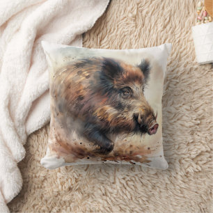 Almofada de Tecido Estampada com Aquarela de Javal