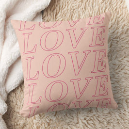 Almofada de Tipografia de Amor do Dia dos Namorado