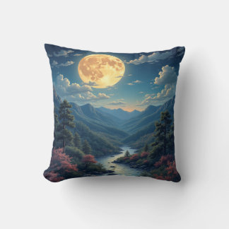almofada de travesseiro da lua-noite