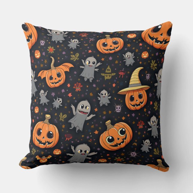 almofada de travesseiro de halloween (Frente)