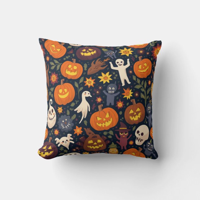 almofada de travesseiro de halloween (Frente)