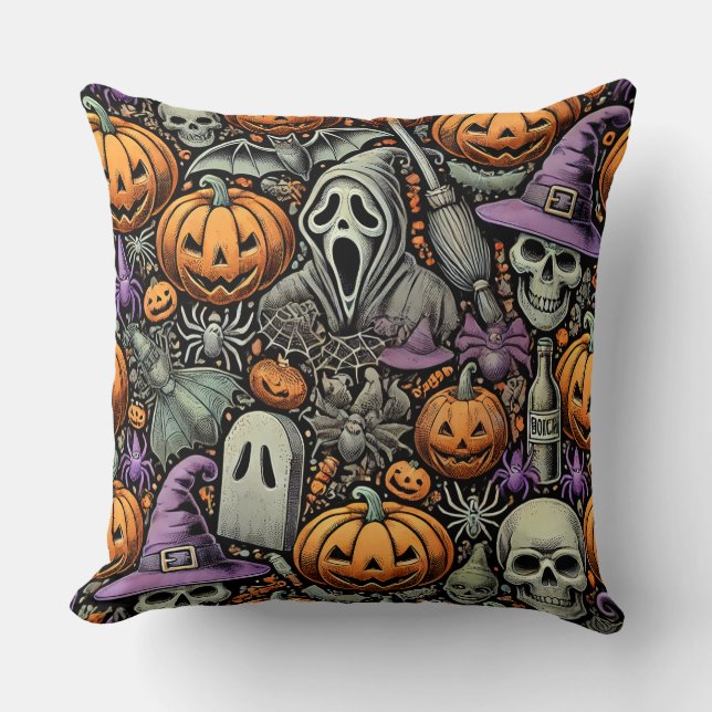 Almofada de travesseiro de Halloween (Frente)