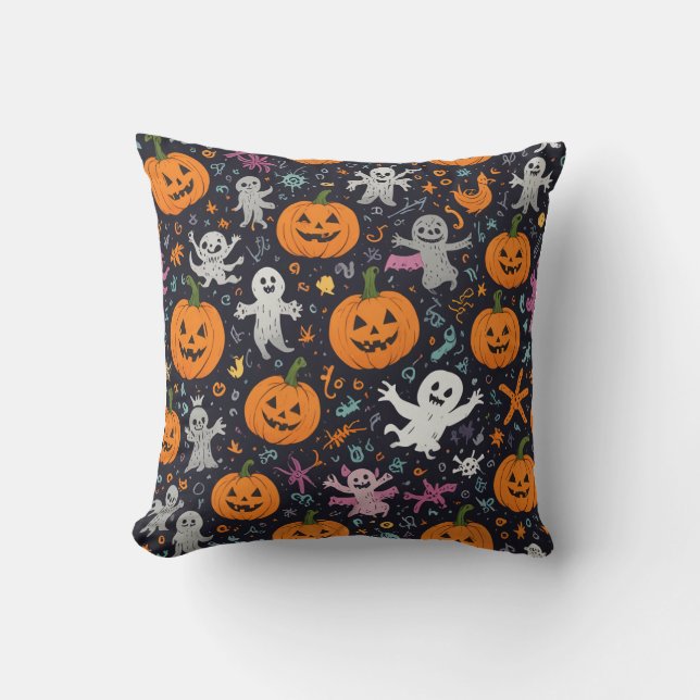 almofada de travesseiro de halloween (Frente)