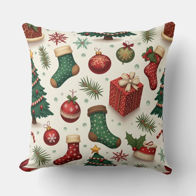 almofada de travesseiro de natal (Frente)