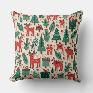 Almofada de travesseiro do padrão de Natal