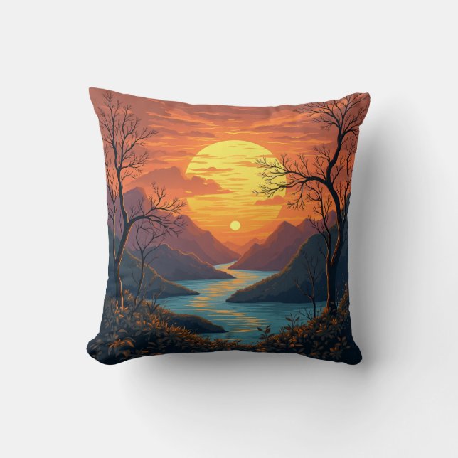 Almofada de travesseiro para o brilhante ano novo (Frente)