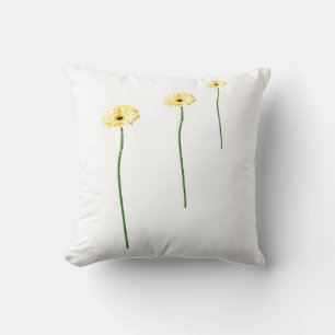 Almofada de Três Flores de Gerbera Amarelas