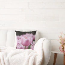 Almofada de tulipa rosa