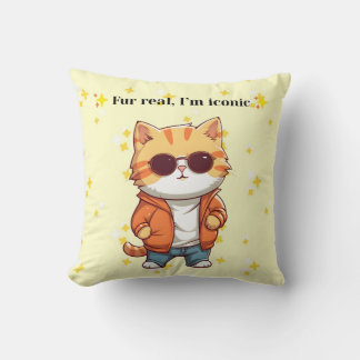 Almofada De Verdade, Sou Icônico | Travesseiro Decorativo d