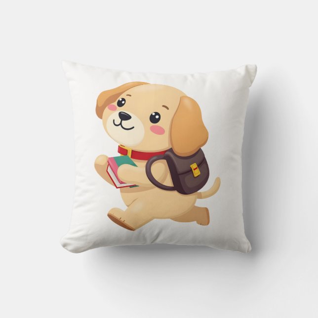 Almofada De Volta Para O Pup Da Escola (Frente)