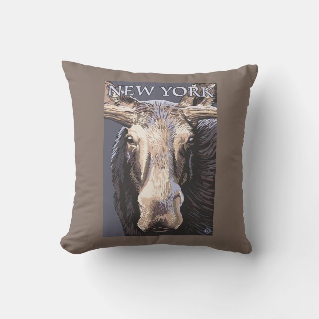 Almofada De YorkMoose fim novo acima (Frente)