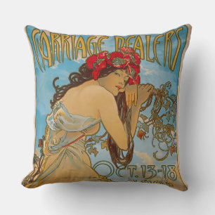 Almofada Dealers de carruagem por Alphonse Mucha (1902)