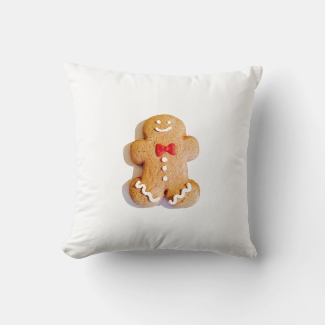 Almofada Decência de Natal do Homem de Pão Feriado (Frente)