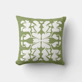 Almofada Deco verde musgo